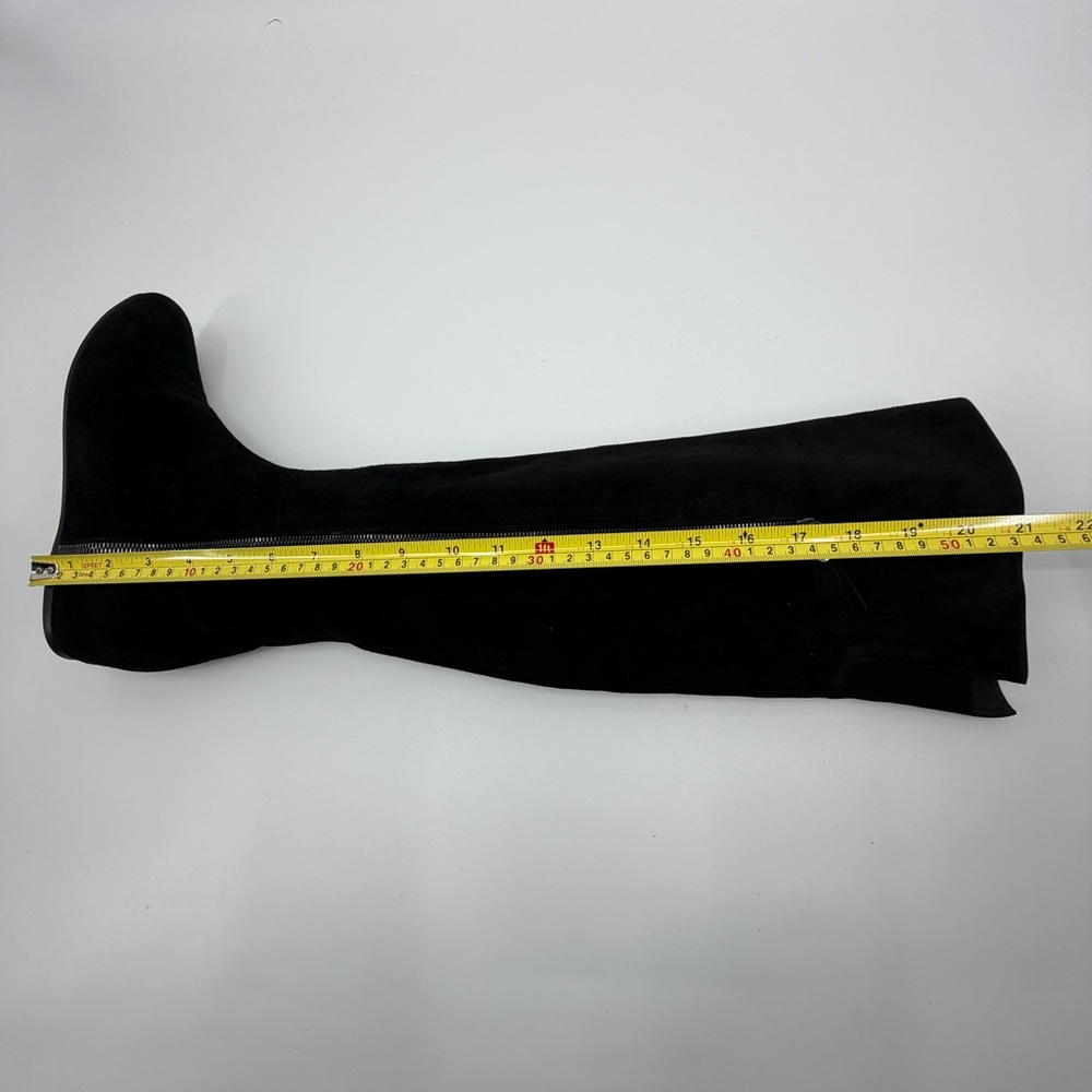 Stuart Weitzman All Suede Over The Knee Black Boots, Size 9 - Picture 11 of 12